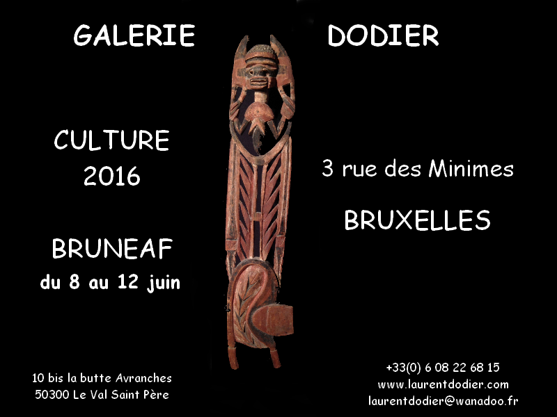 Culture 2016 Bruxelles - Galerie Laurent Dodier - Art Tribal
