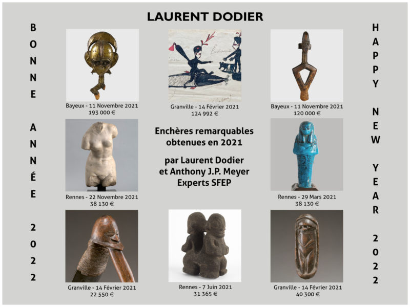 Vœux 2022 - Galerie Laurent Dodier - Art Tribal