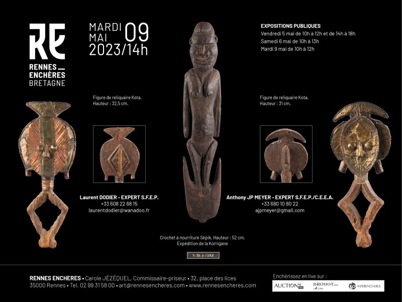 Vente publique 09/05 - Galerie Laurent Dodier - Art Tribal