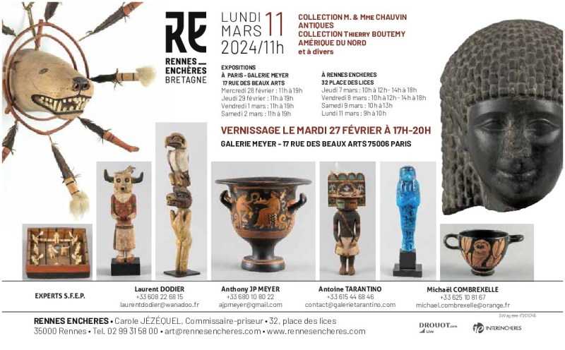 Rennes Enchères - Galerie Laurent Dodier - Art Tribal