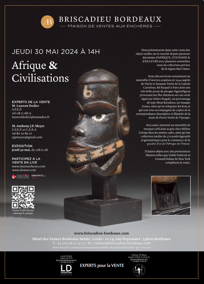 Briscadieu Bordeaux - Laurent Dodier Expertises - Art Tribal