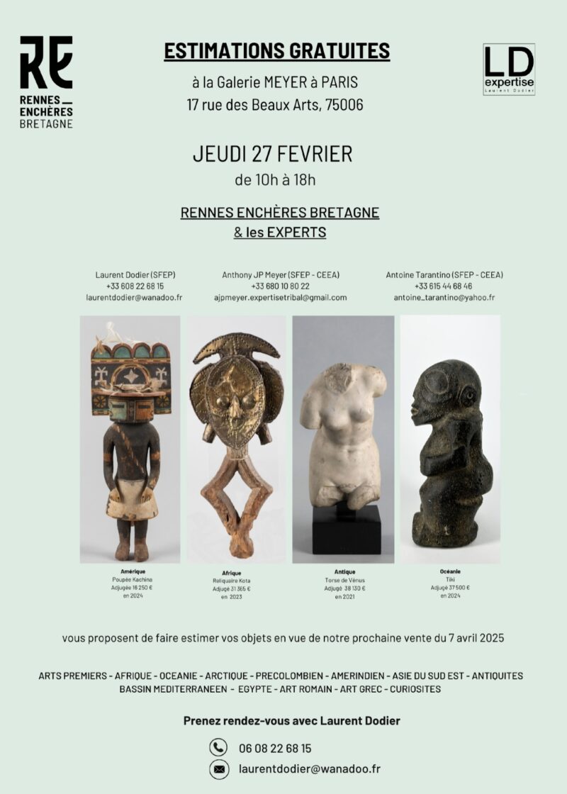 Journées d'expertises - Laurent Dodier Expertises - Art Tribal