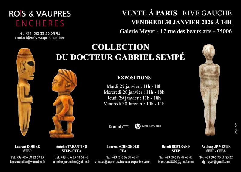 Rois & Vaupres 2026 - Laurent Dodier Expertises - Art Tribal